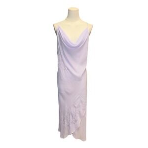 Ivy & Annabelle Women Large Lavender Excellent Embroidered Beaded Cowl